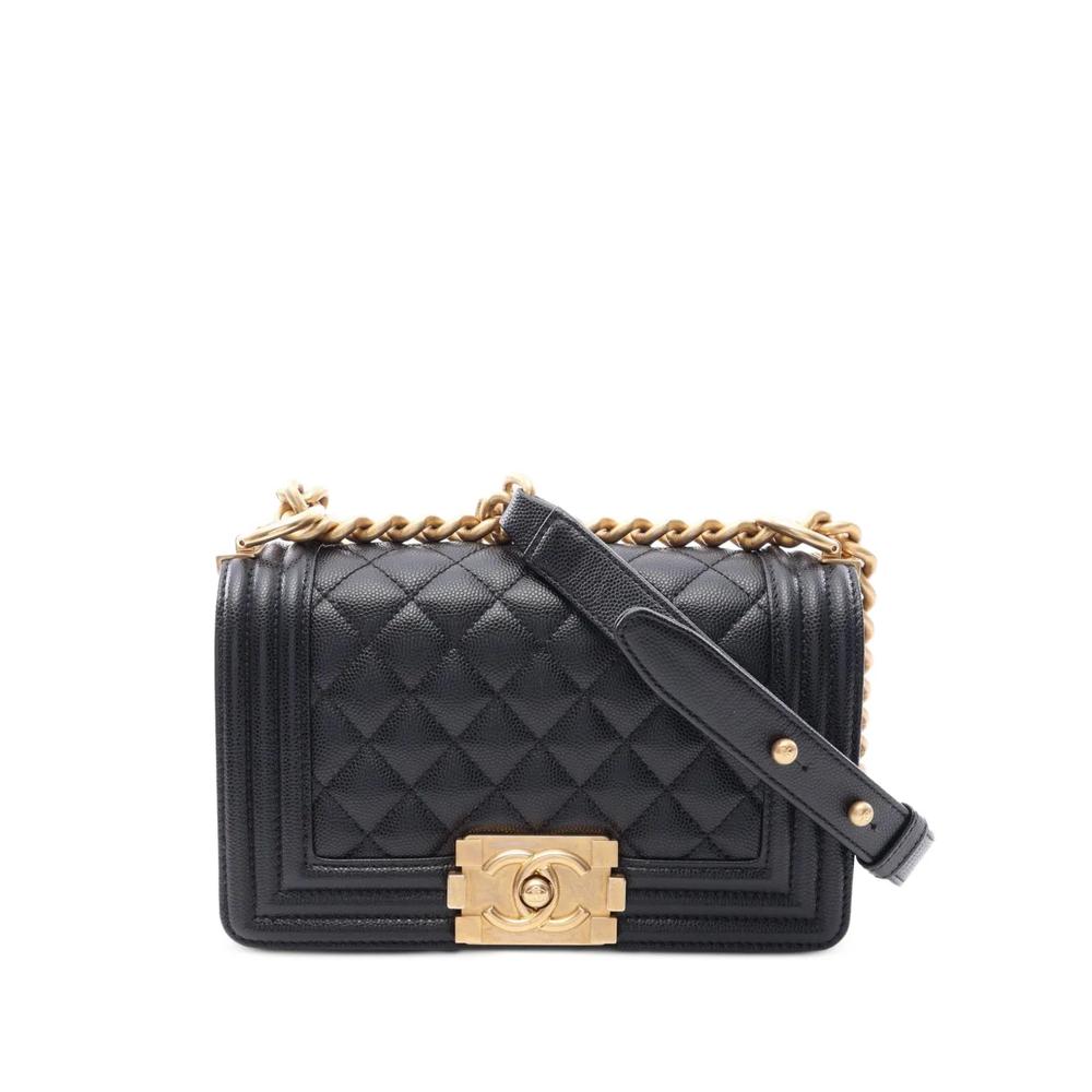 Маленькая сумка на плечо Boy Chanel Caviar (2021-2022 годы) 1