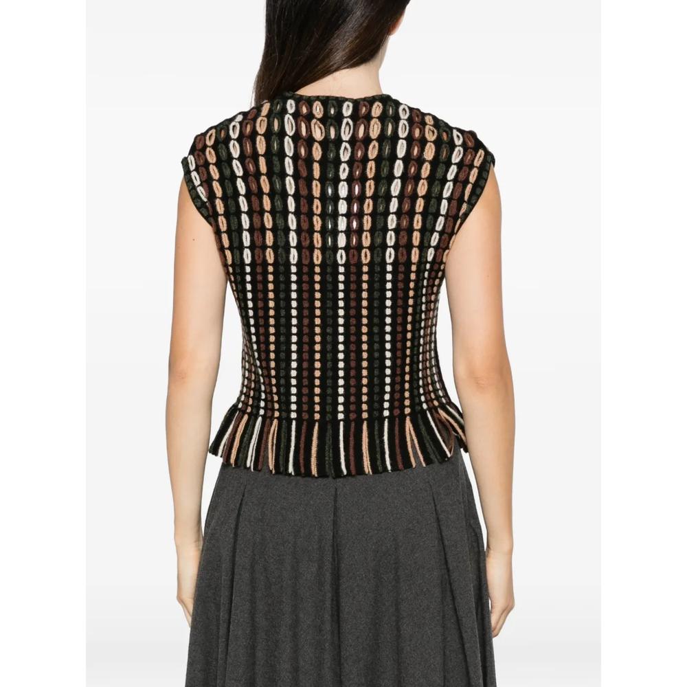 crochet-knit peplum top 4