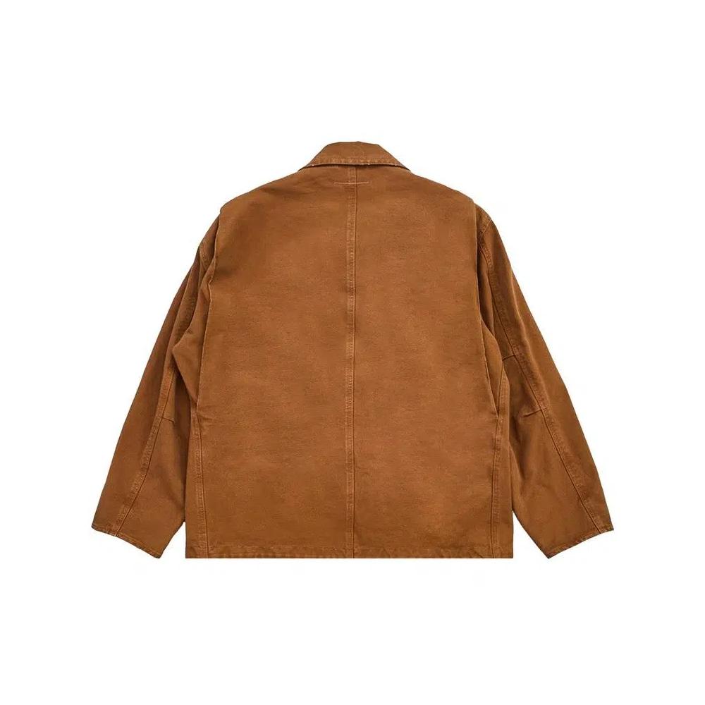 Верхняя одежда MM6 Maison Margiela Куртка-молния из канваса 'Коричневый' 2