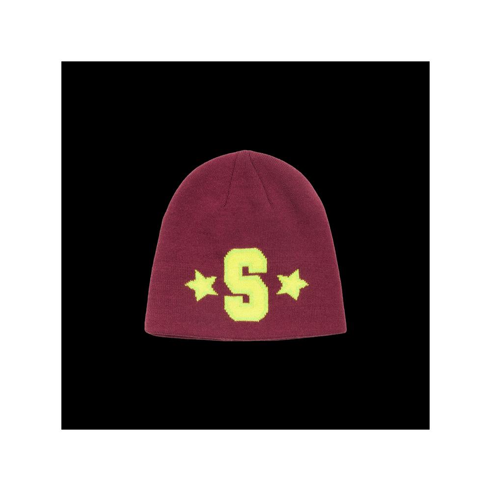 Шапки-бини Stussy Varsity S Skullcap 'Maroon' 1