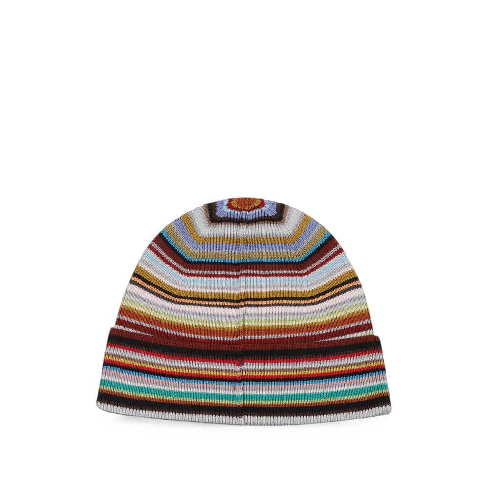 merino wool 'Signature Stripe' beanie hat 2