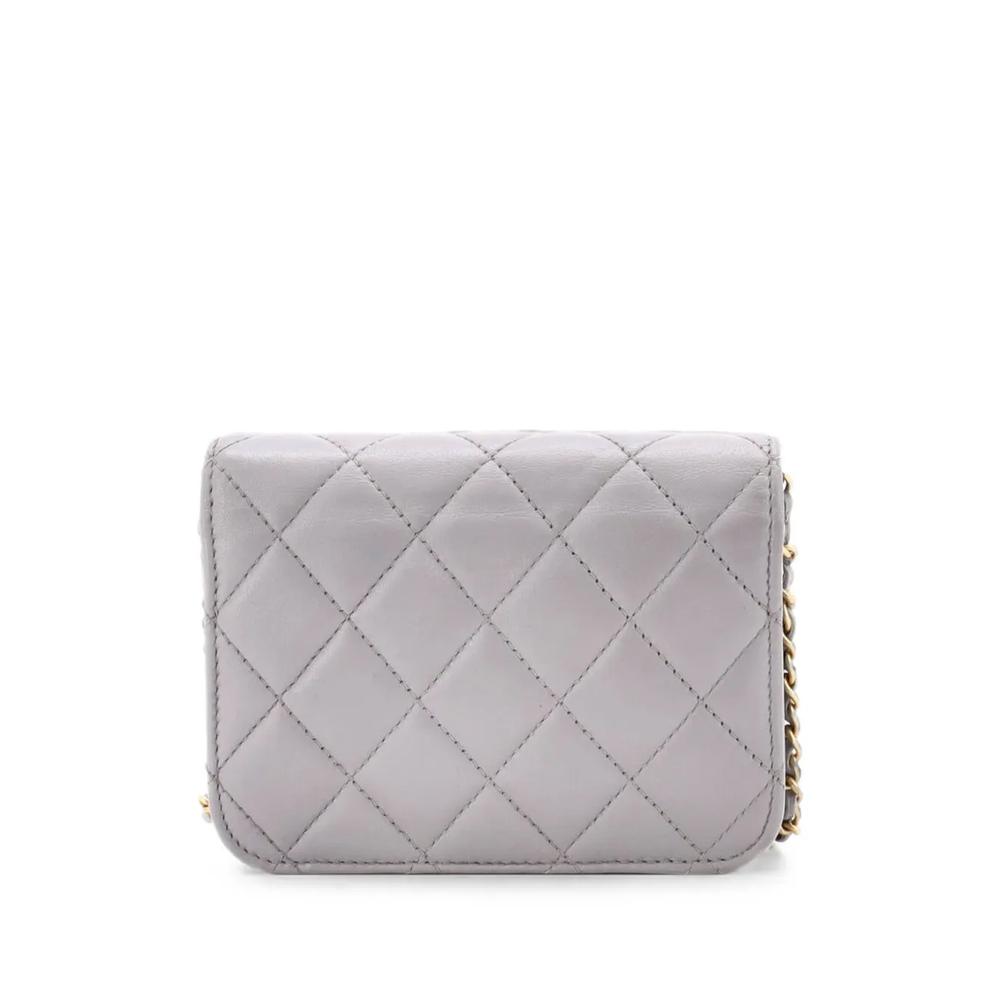 Мини-сумка через плечо Pearl Crush Flap Clutch with Chain Quilted Lambskin 2