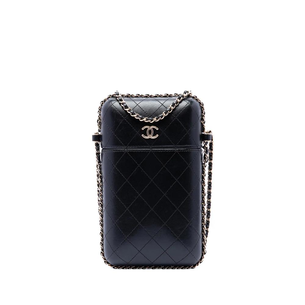 Сумка через плечо Quilted Lambskin Chain Around Phone Holder с логотипом CC (2016-2017 годы) 1