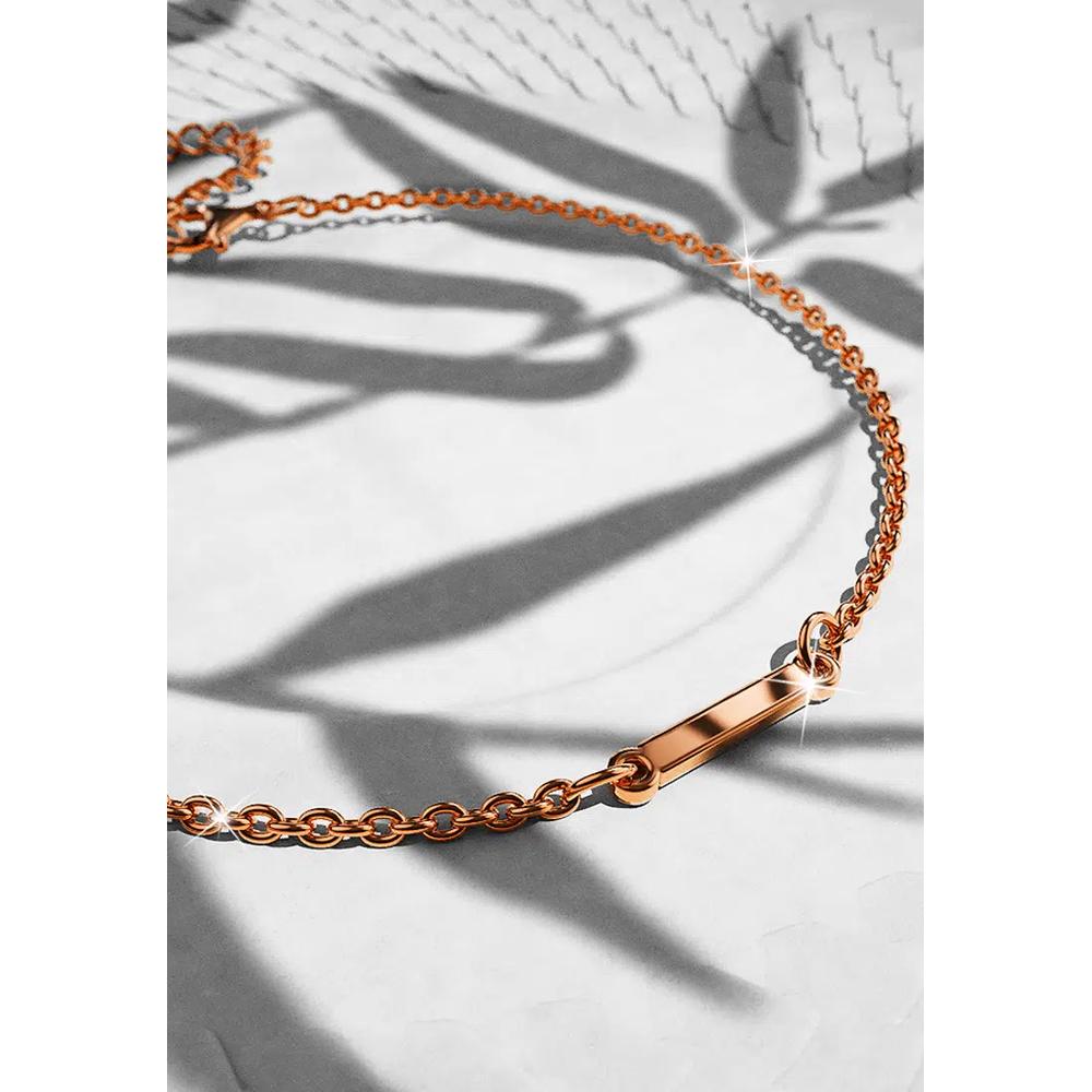 Браслет с подвеской в виде начальной буквы алфавита Bold Alphabet Letter Initial Charm, розовое золото, размер I 2