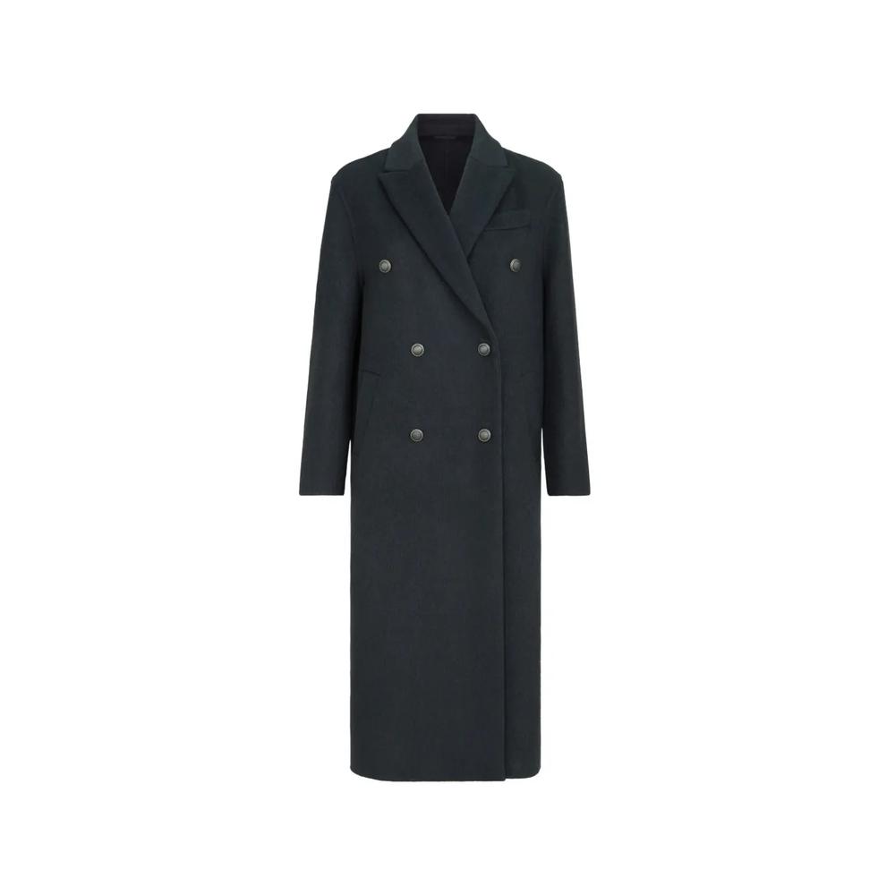hand-crafted coat in cashmere beaver double cloth with Monili 1