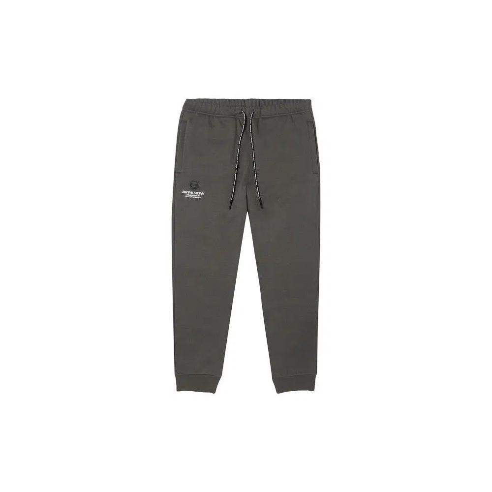 Спортивные штаны AAPE Moonface Patch 'Khaki/Grey' 1