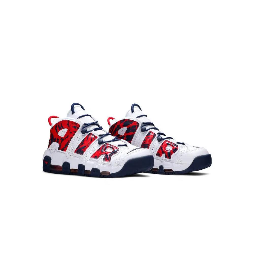 Кроссовки Nike Air More Uptempo 'Red Navy Camo' 8