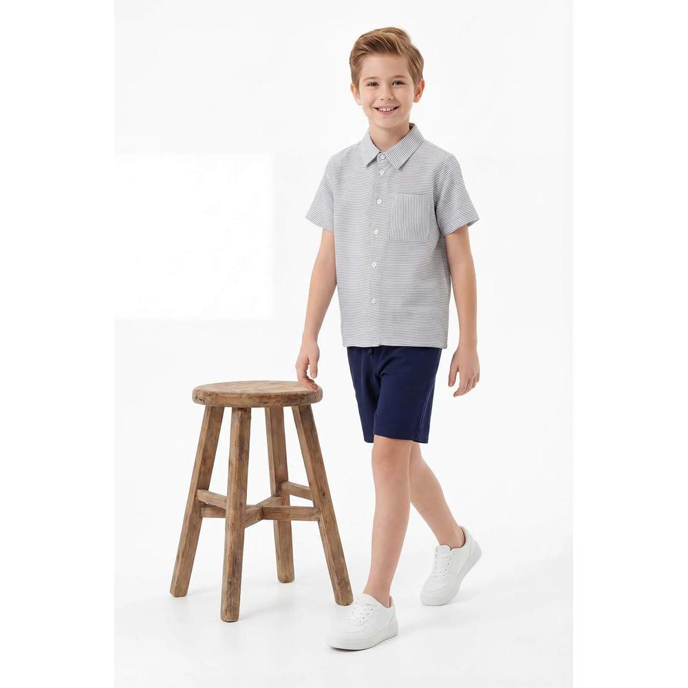 Индиго Plain Holiday Woven комплект для мальчиков: топ и низ Tkdss26Au00048 2