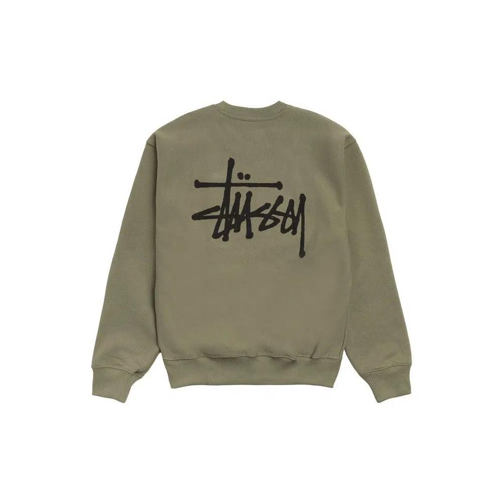 Свитеры Stussy Basic Crew 'Olive' 2