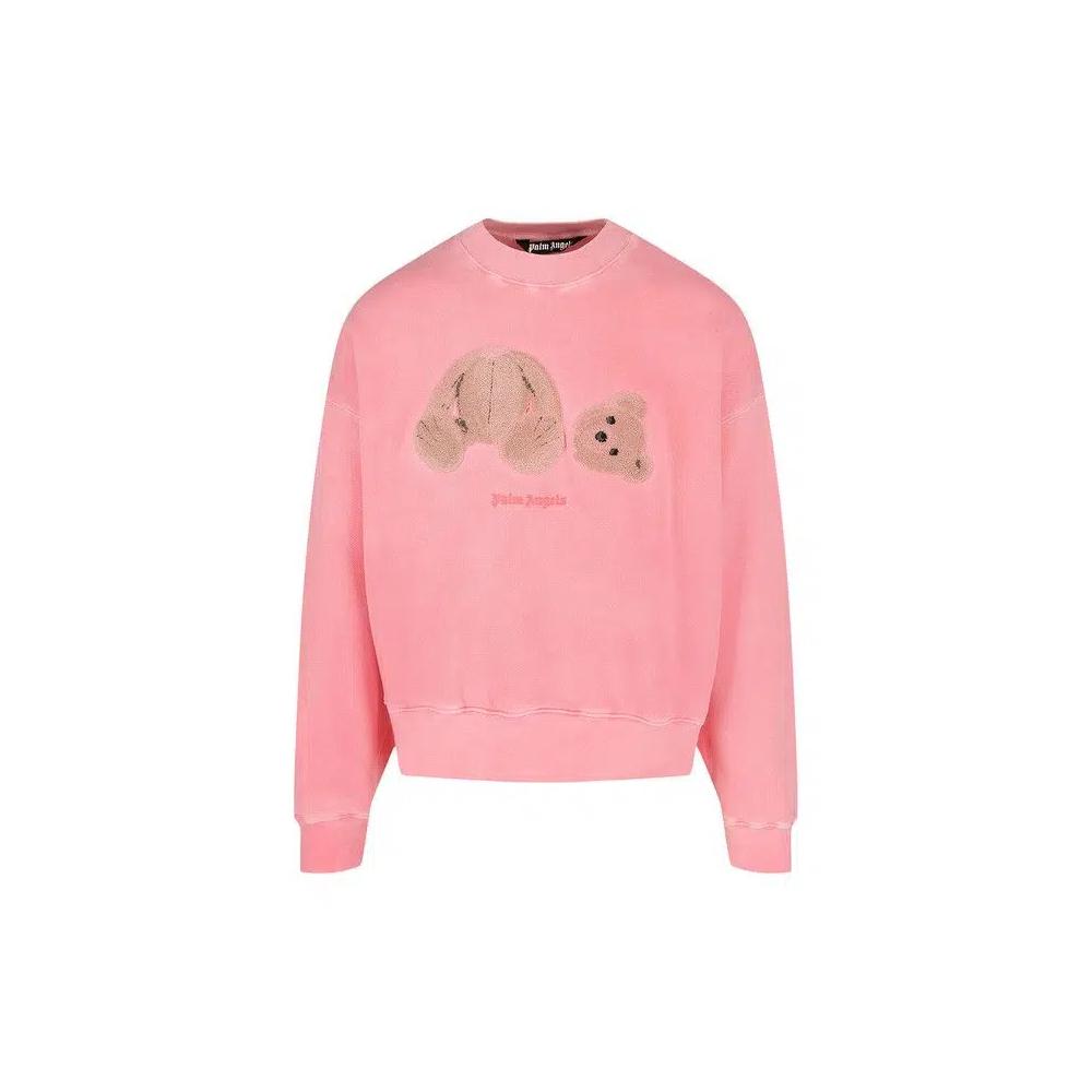 Свитеры Palm Angels Bear Свитшот 'Fluorescent Pink' 1