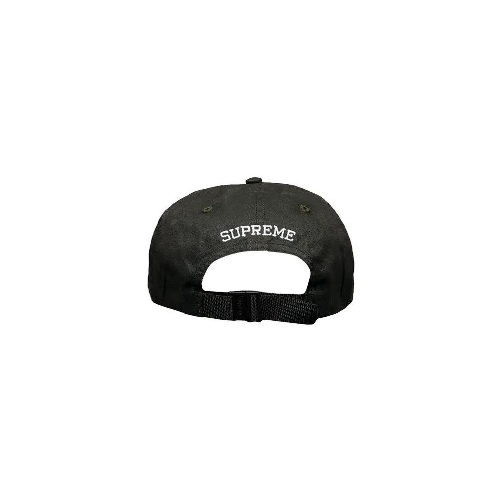 Кепки Supreme Small Box Coated Linen 6-Panel 'Black' 2
