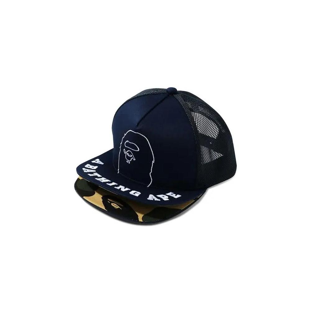Кепки BAPE Double Visor Snap Back Mesh Cap 'Navy' 2