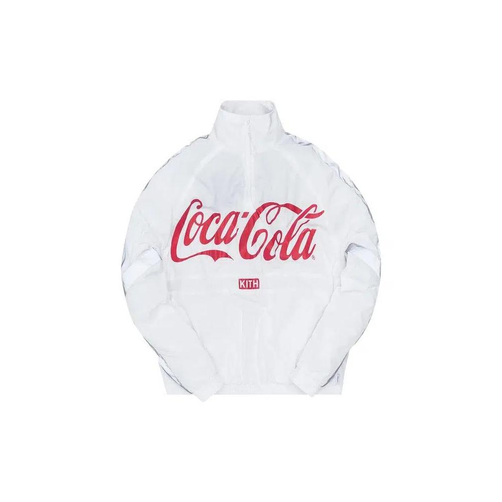 Анораки Kith x Coca-Cola Quarter Zip Nylon Windbreaker 'Белый' 1