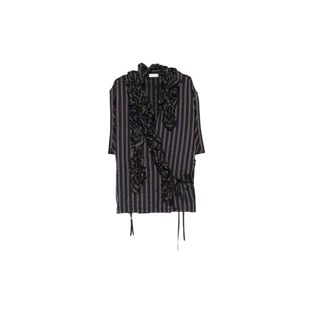 Рубашки и топы Dries Van Noten Clematis Bis Shirt 'Navy' 1