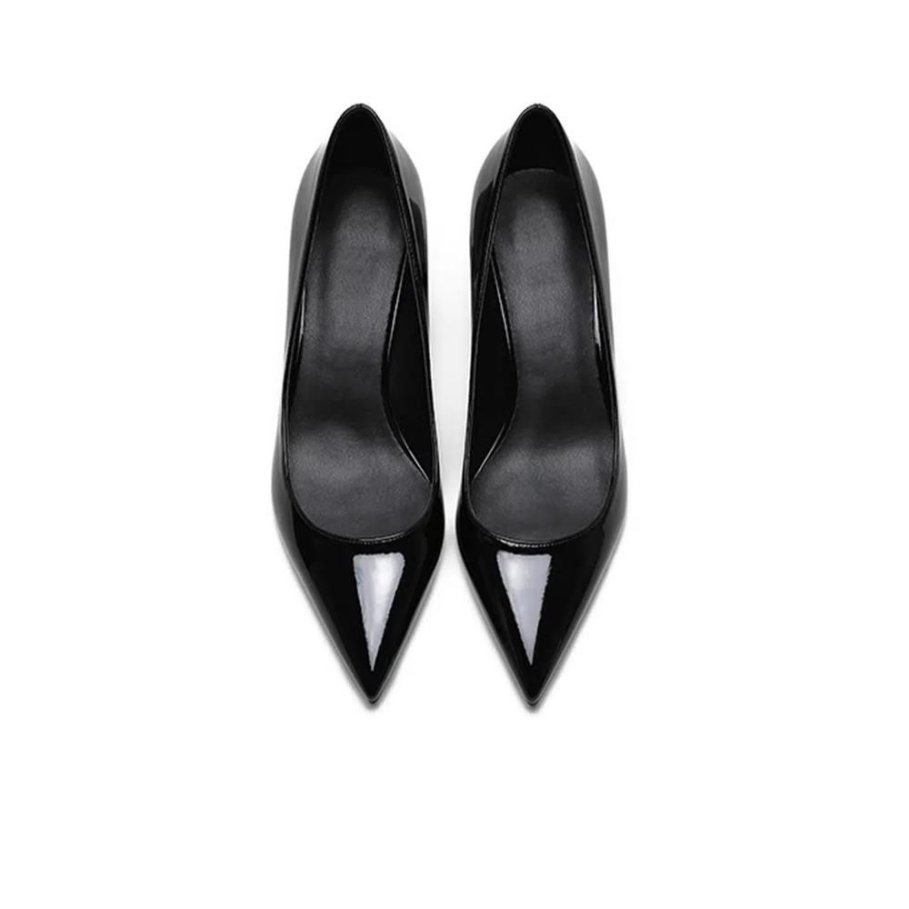 Туфли-лодочки на шпильке 3CM Patent Pointed Kitten Heels Pumps HZL130 5