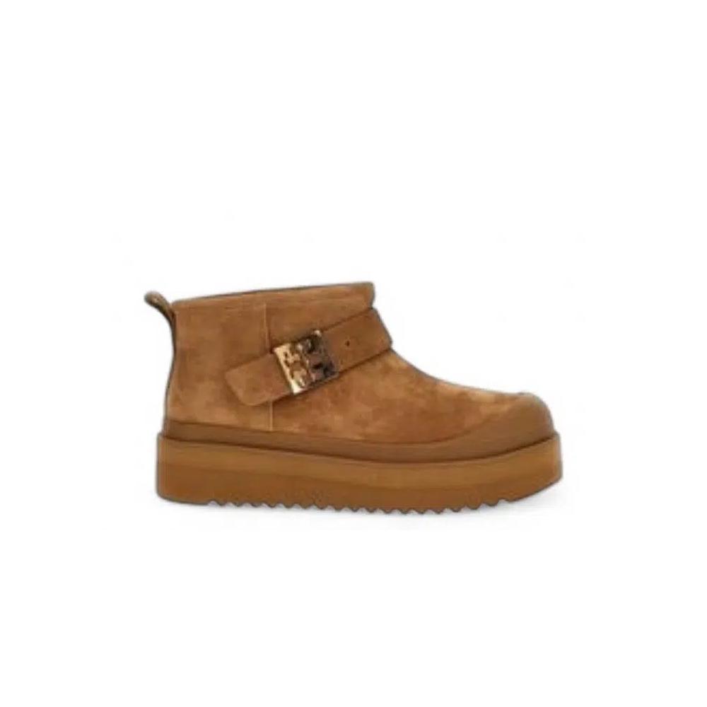 Обувь для жизни Tory Burch Mellow Shearling Ankle Boots 'Teddy Silver' 2