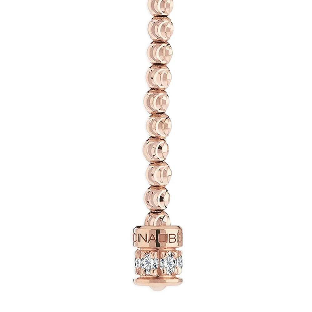 Moon diamond and rubies drop earring 2