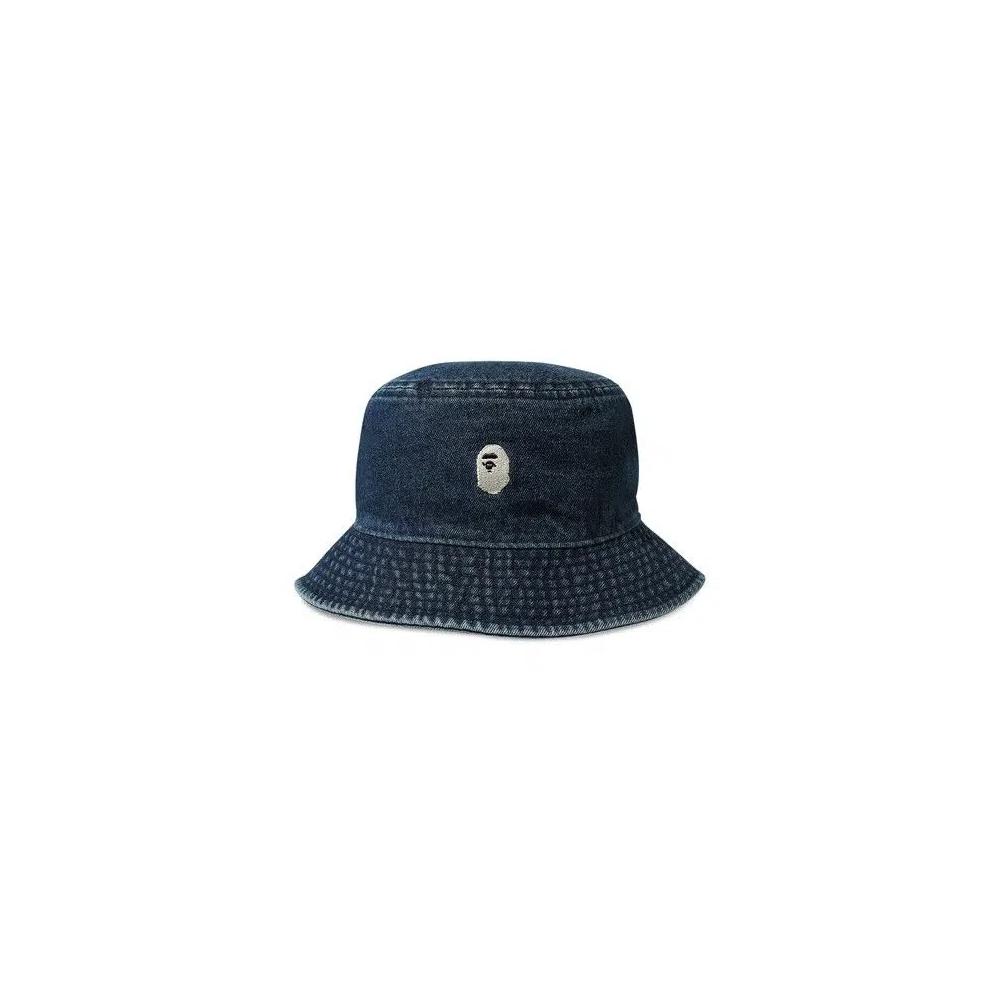 Панамы BAPE One Point Denim Bucket Hat 'Indigo' 1