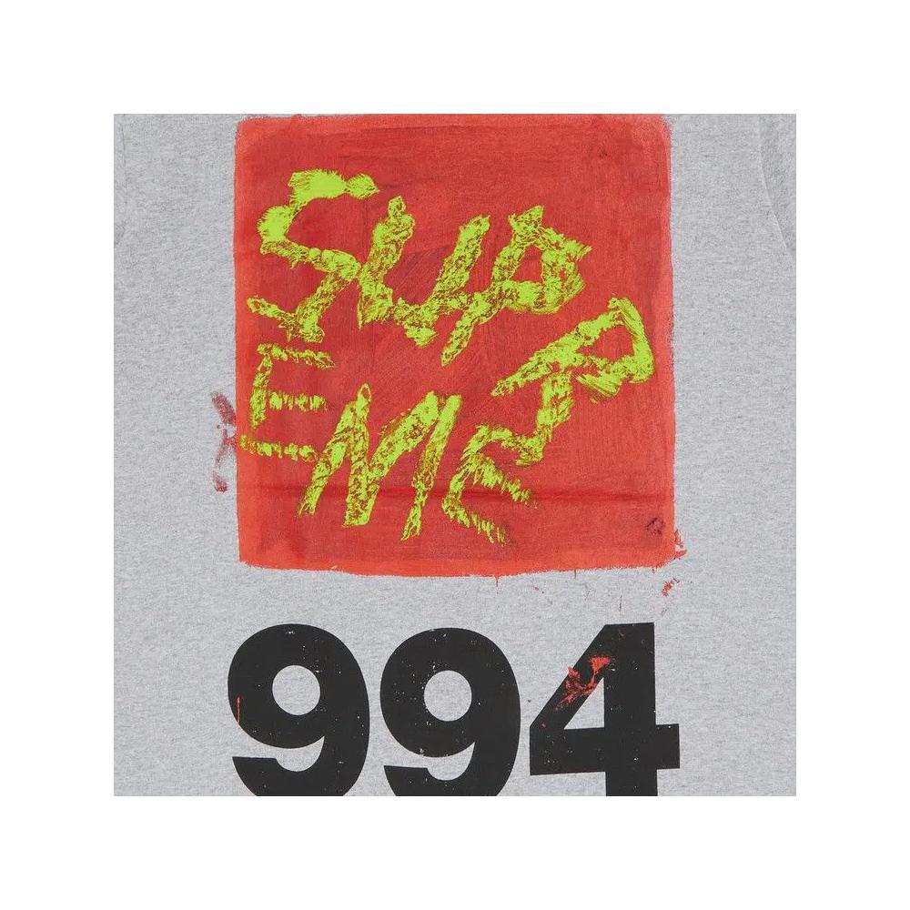 Футболка с коротким рукавом Supreme Paint Tee 'Heather Grey' 3