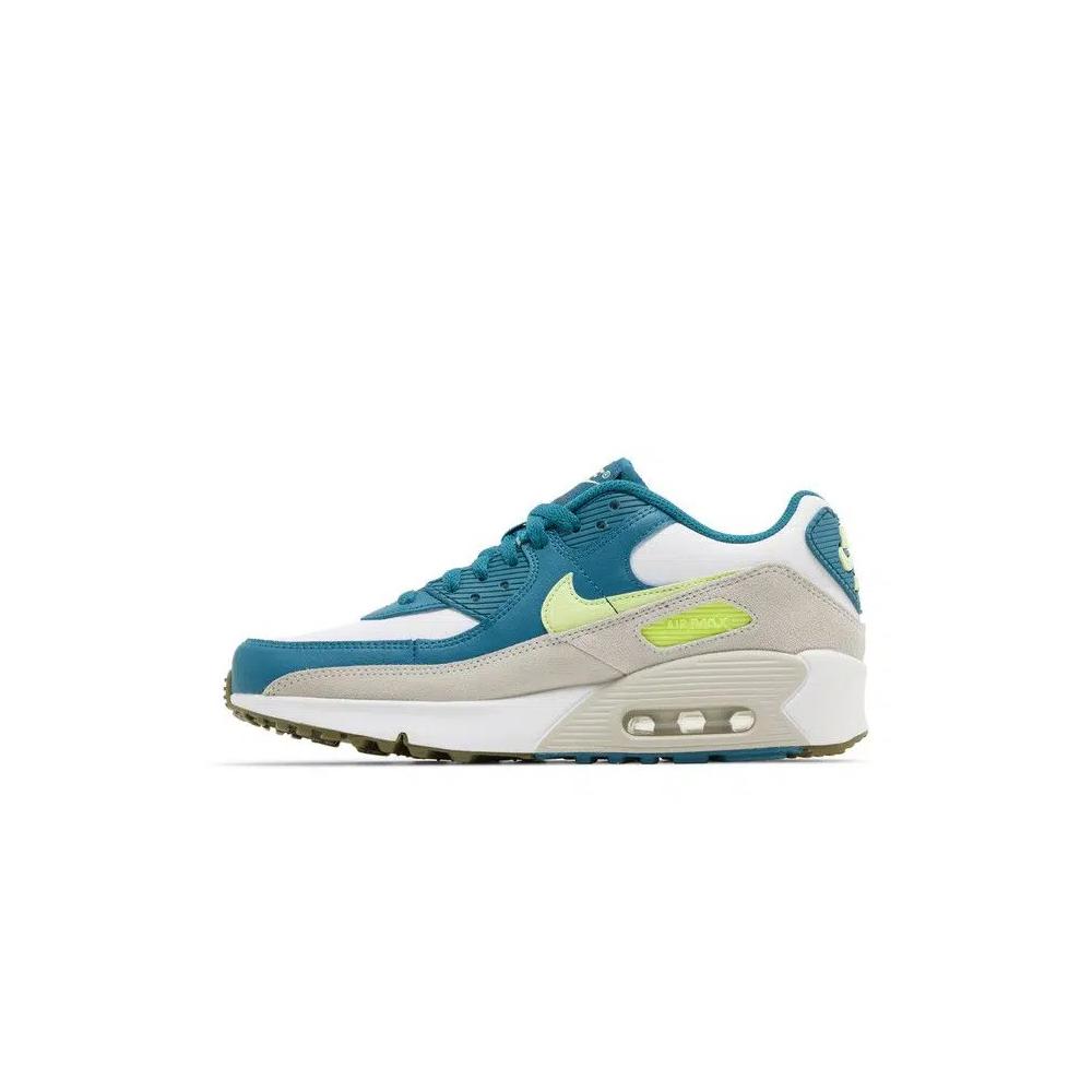Кроссовки Nike Air Max 90 Leather GS 'Bright Spruce Barely Volt' 3