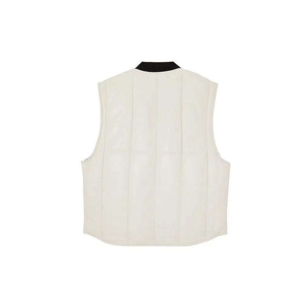 Жилеты Supreme x Dickies Leather Work Vest 'White' 2