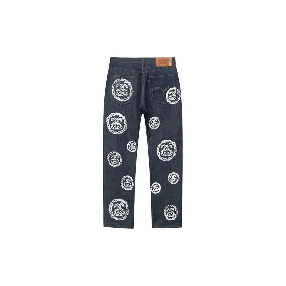 Джинсы Stussy x Denim Tears 501 Jean 'Raw' 2