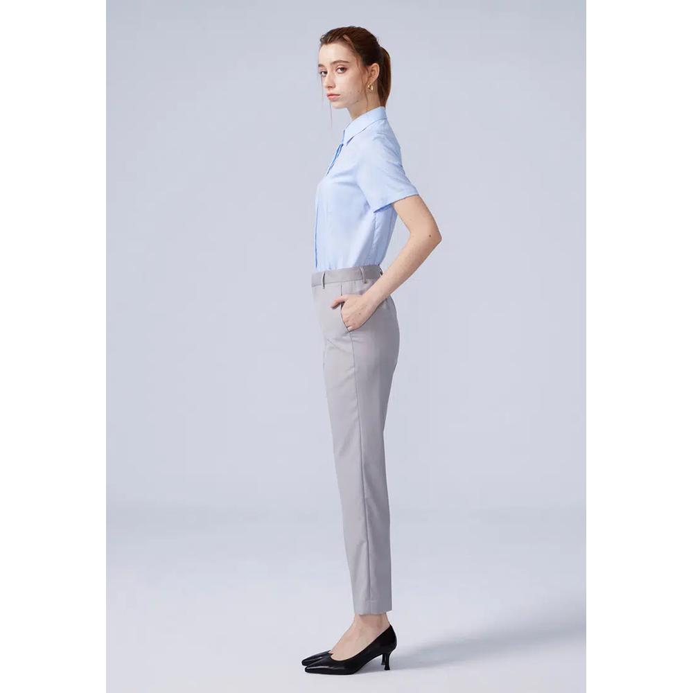 Небесно-голубая рубашка Classic Fit в полоску 3