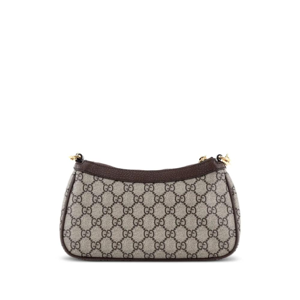 Маленькая сумка через плечо Ophidia Charm Shoulder Bag GG Coated Canvas 2