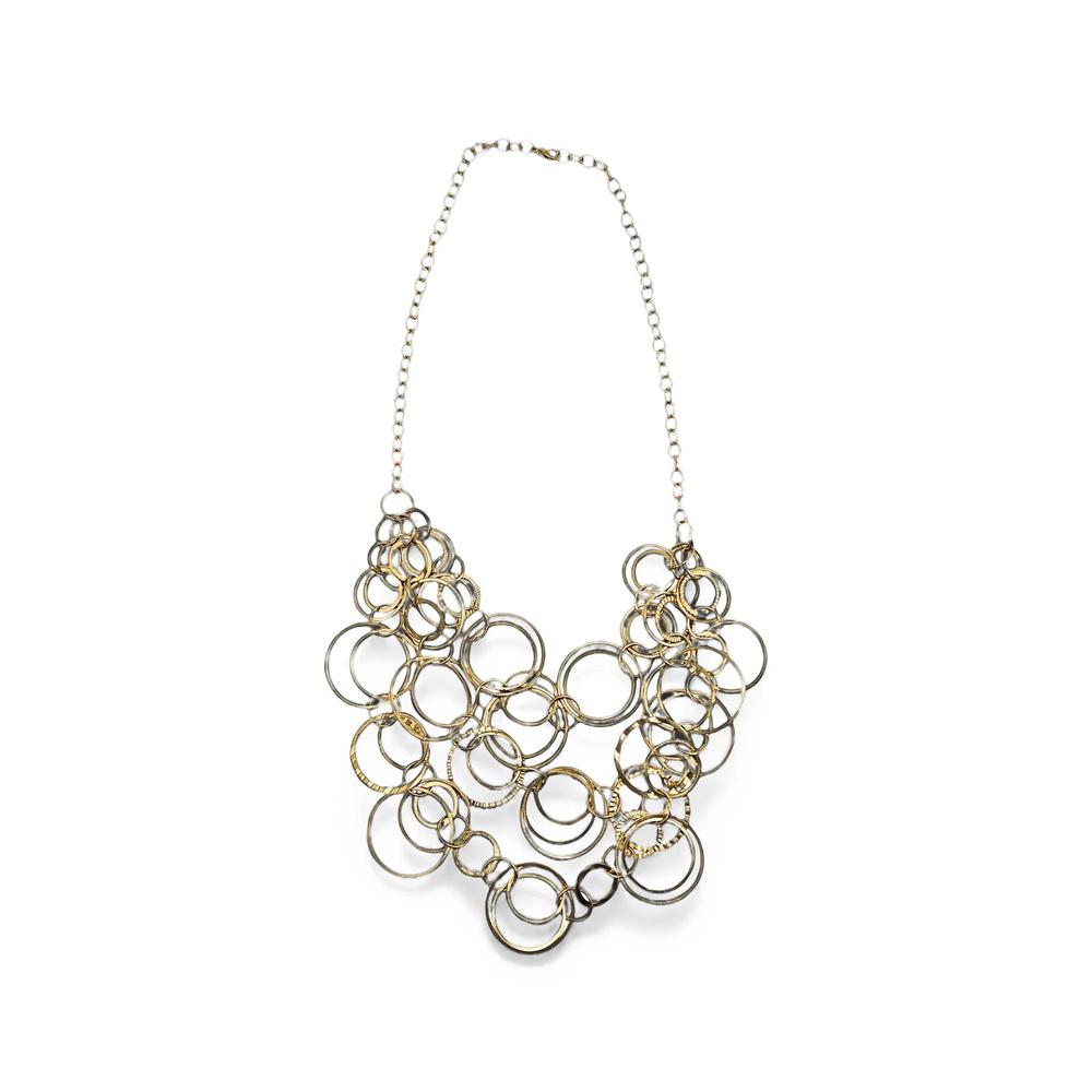 Circle Bib round-shapes necklace 1