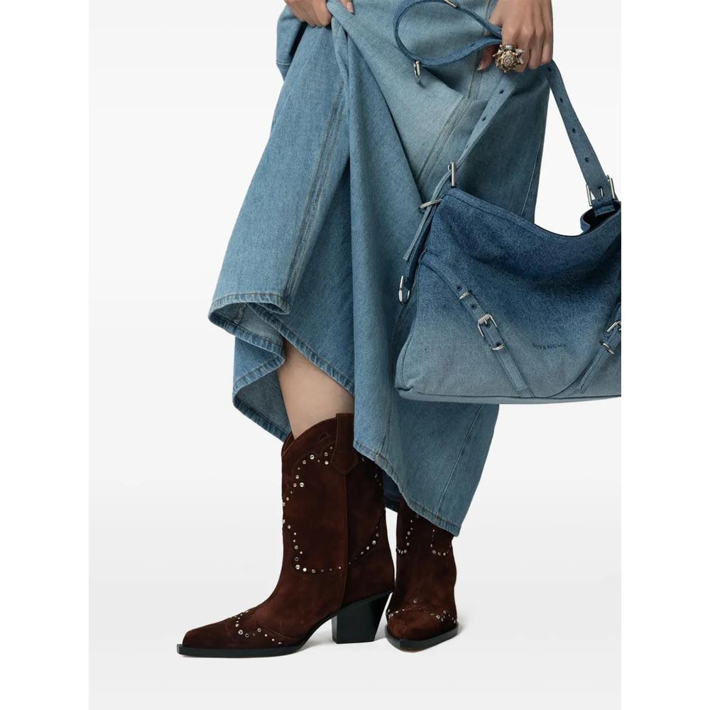 60mm Janice suede studded boots 2