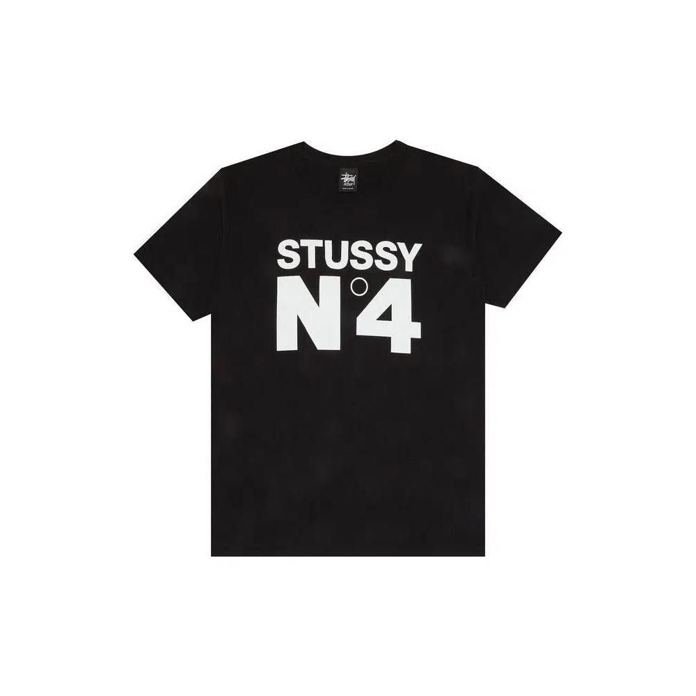 Футболки Stussy No. 4 Tee 'Black' 1