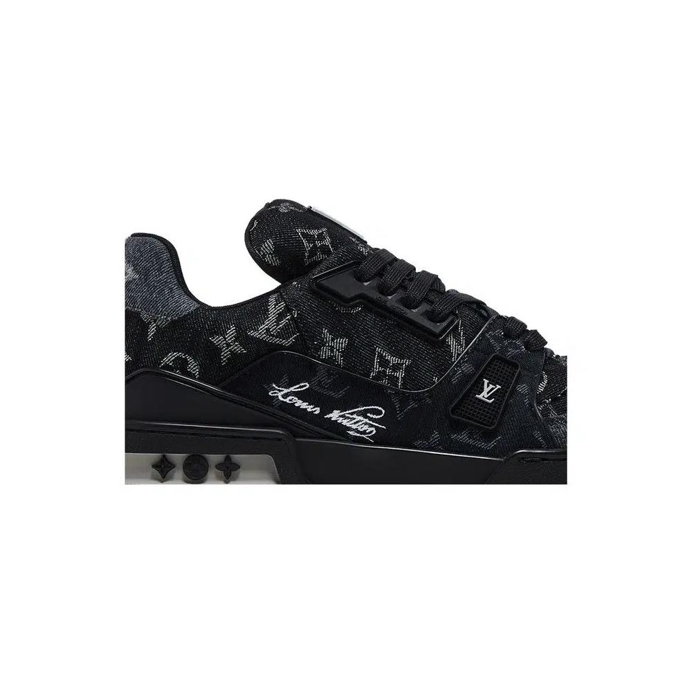 Кроссовки Louis Vuitton Trainer 'Black Monogram Denim' 2