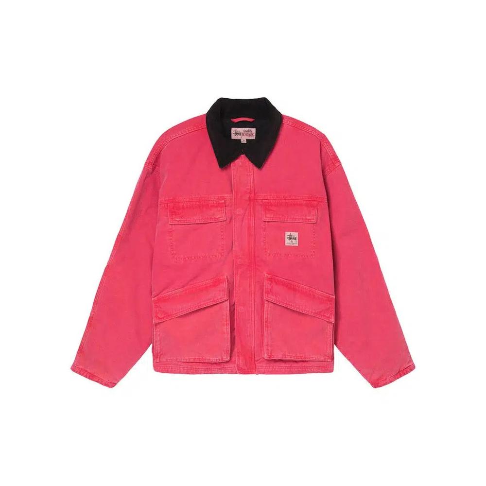 Куртки Stussy Washed Canvas Shop Jacket 'Hot Pink' 1