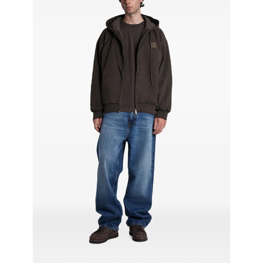 Vista logo-patch zip-up hoodie 2