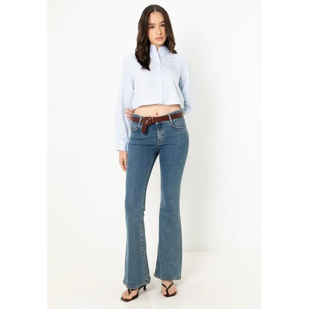 Укороченная рубашка из поплина в полоску - Tommy Jeans 4
