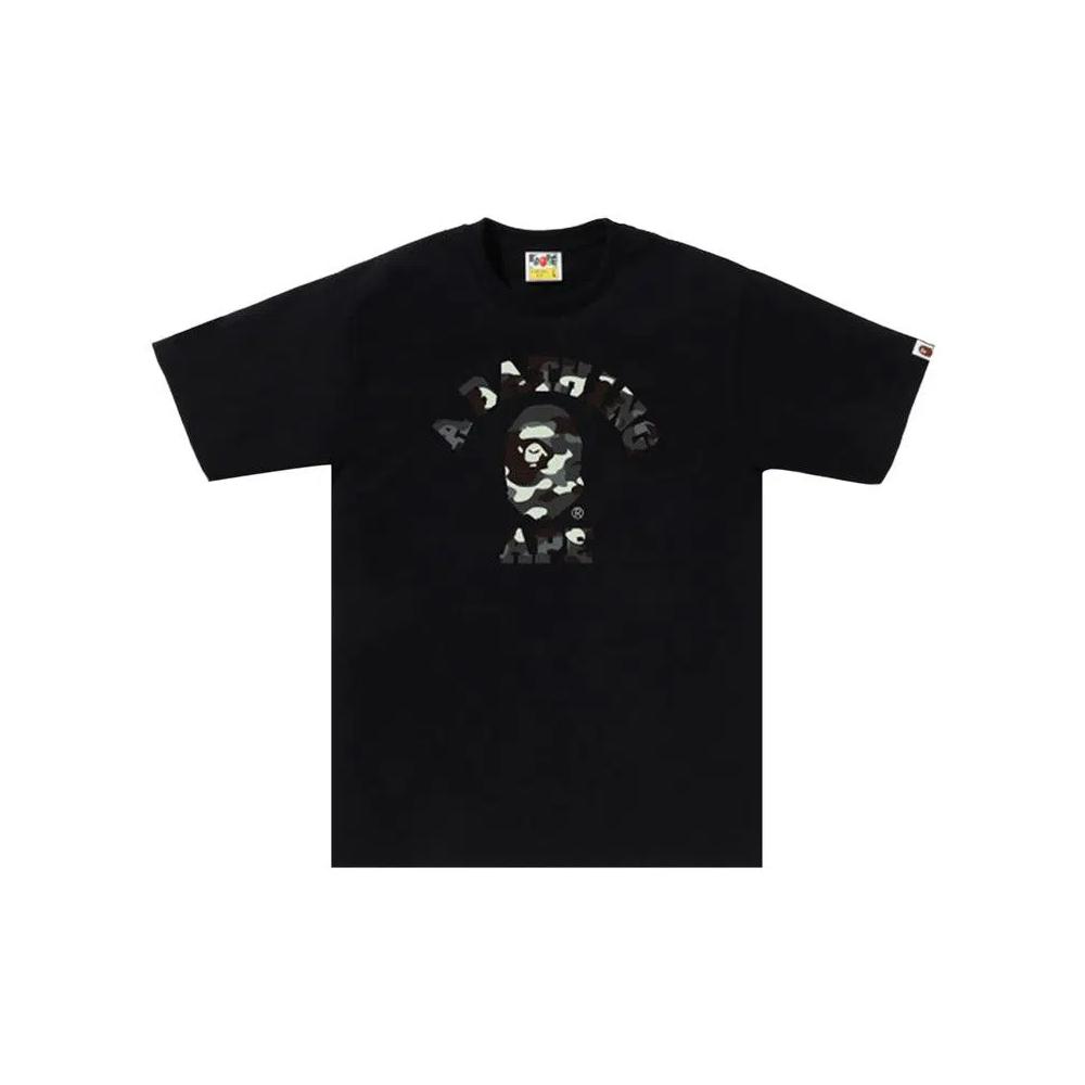 Футболки BAPE City Camo College Tee 'Black' 1