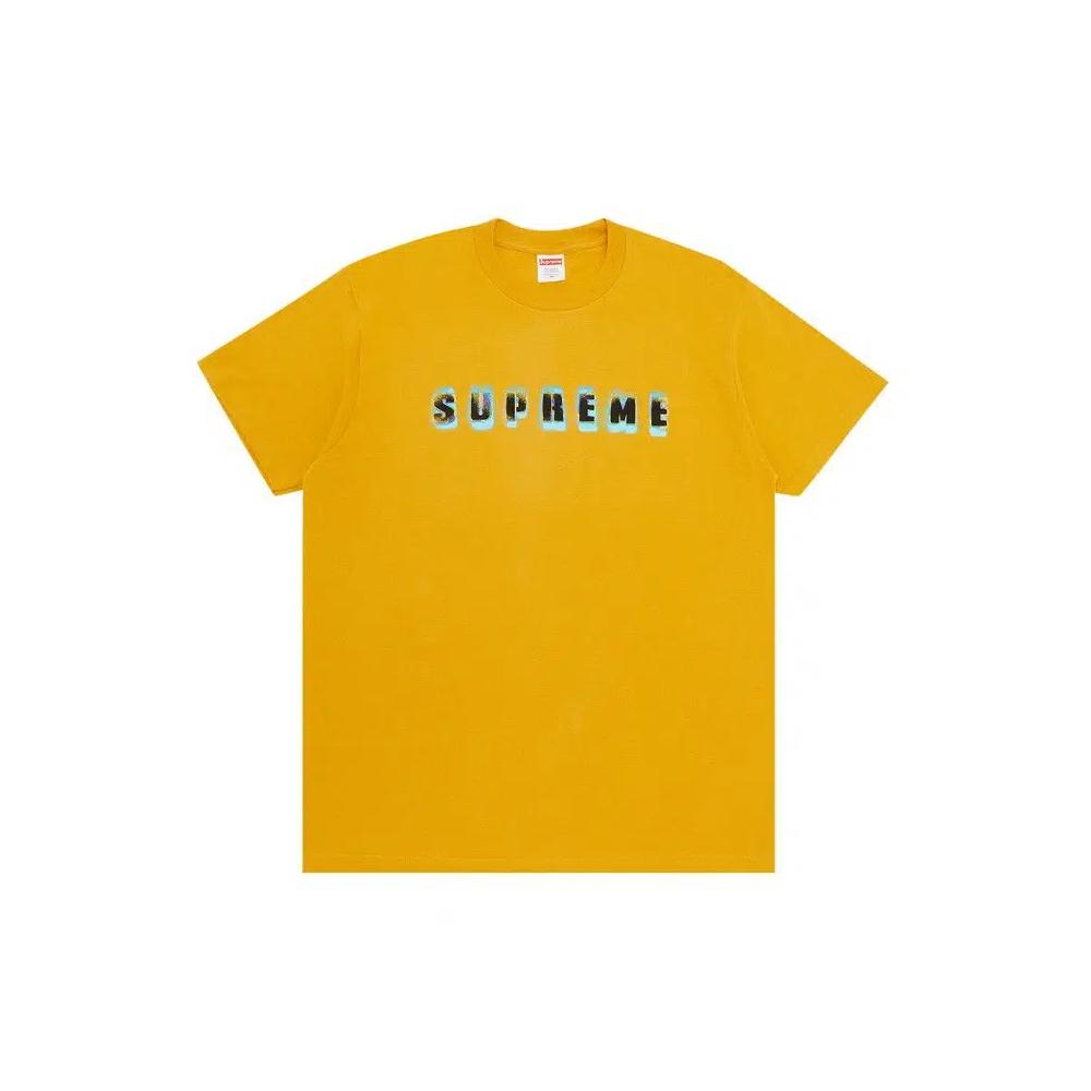 Футболки Supreme Stencil Tee 'Mustard' 1