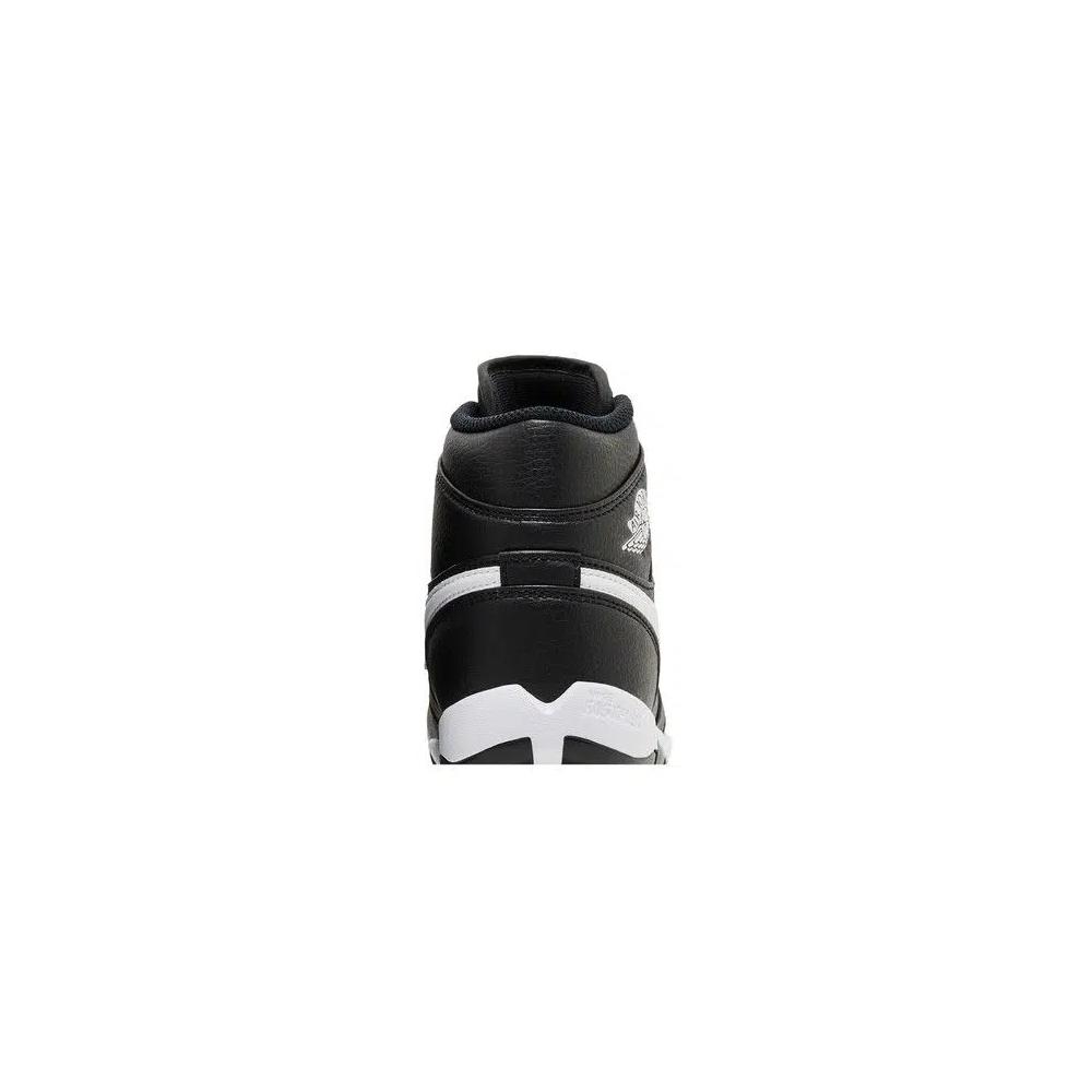 Бутсы Air Jordan 1 Mid Cleat GS 'Black White' 7