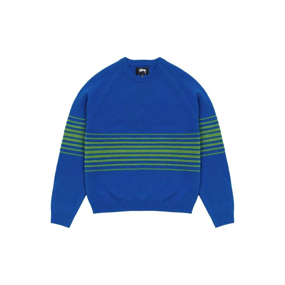 Свитер Stussy Shadow Stripe Raglan Sweater 'Blue' 2