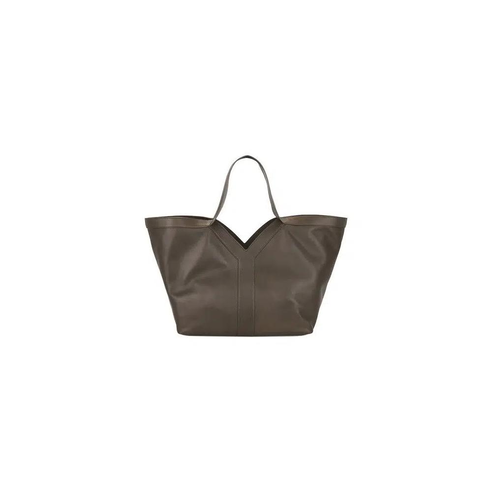 Сумки-тоуты Saint Laurent Y Tote Leather 'Светлый мускус' 2