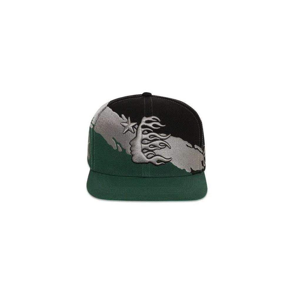 Кепки-снапбэки Hellstar Paintbrush Snapback Hat 'Черный/Зеленый' 1