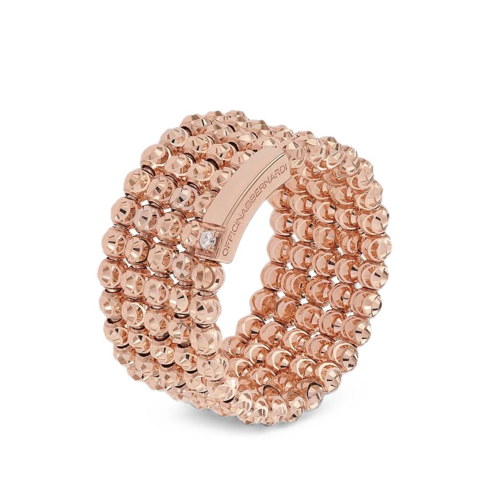 Moon five-row diamond ring 2