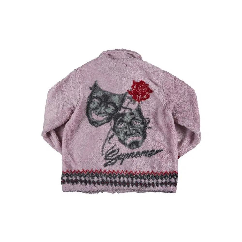Флисовые куртки Supreme Drama Mask Fleece Jacket 'Pink' 2