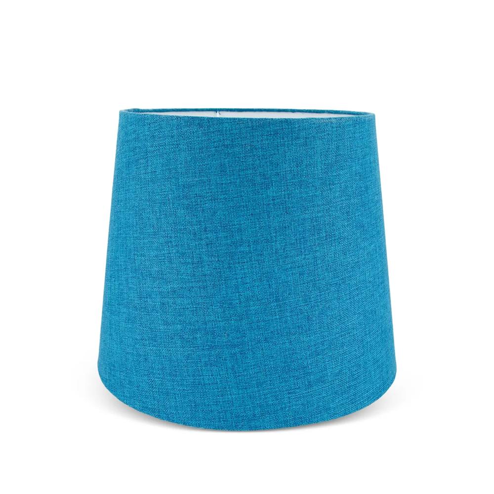 Льняной абажур Luso Blue 2