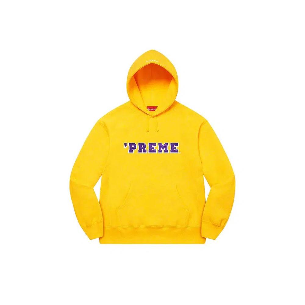 Худи Supreme Preme Hooded Sweatshirt 'Yellow' 1