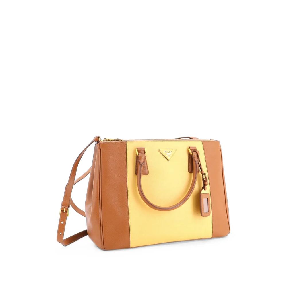 Сумка-тоут Bicolor Double Zip Lux Saffiano Leather Medium 2