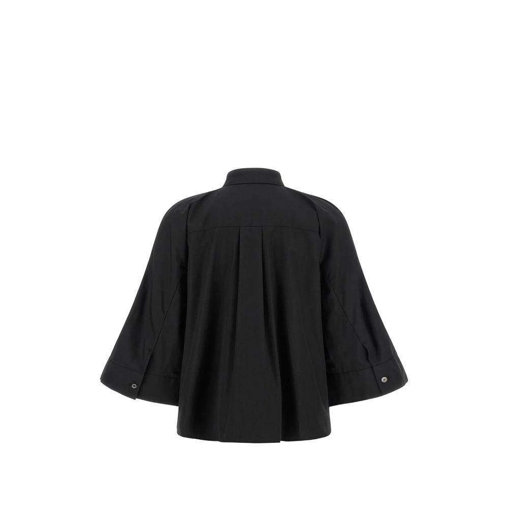 pleated-back raglan-sleeve shirt 2