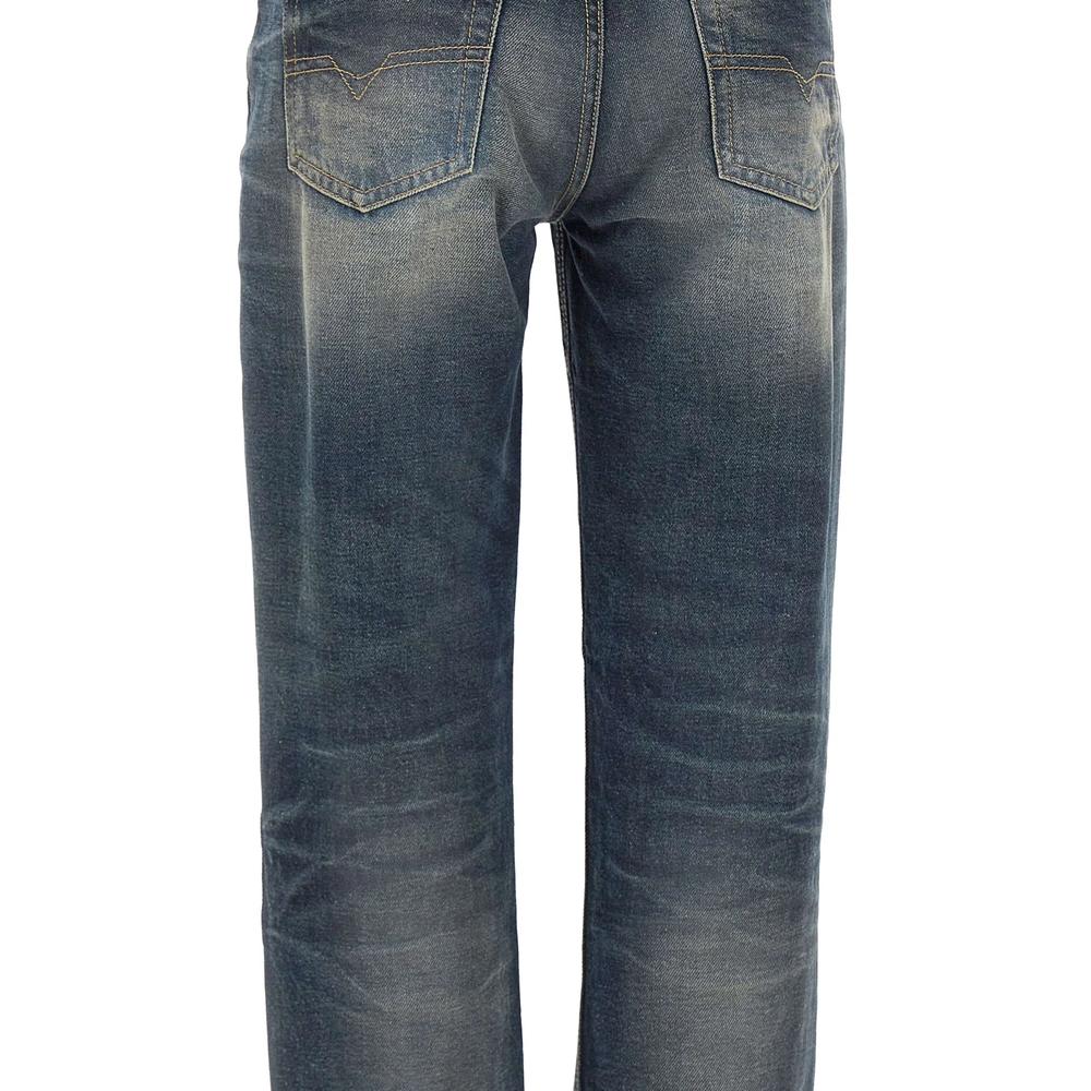 whisker-detail hook-slit jeans 7