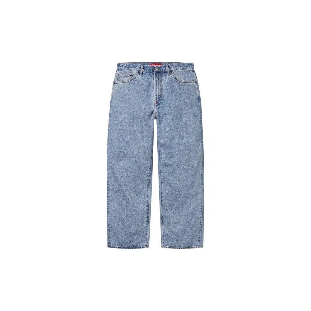 Низ Supreme Baggy Jean 'Вымытый индиго' 1