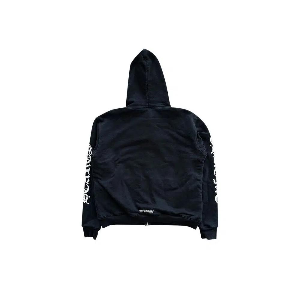 Молнии Chrome Hearts Vertical Logo Thermal Lined Zip Up 'Black' 2